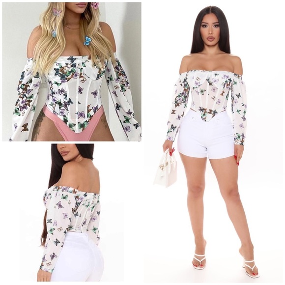 Fashion Nova Tops Nwt Fashion Nova Butterflies Y2k 9s Butterfly